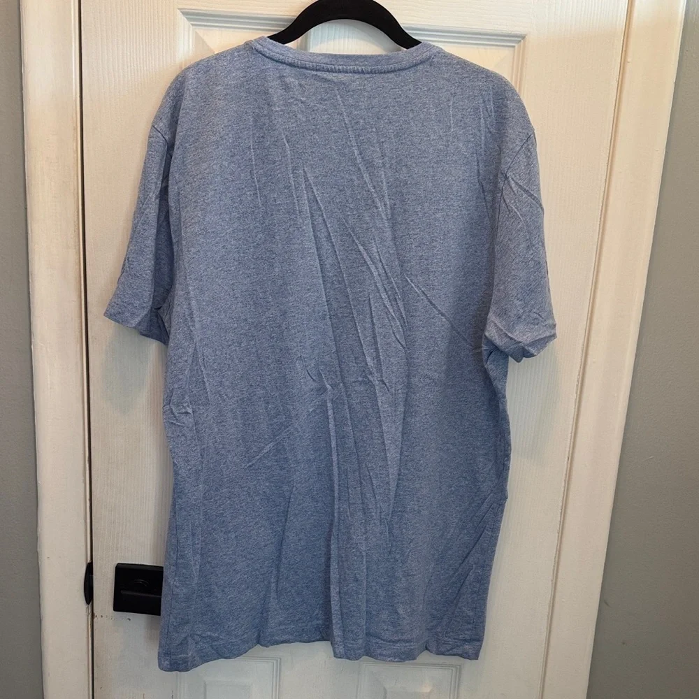 Banana Republic Men's Heather Blue Short Sleeve Tee